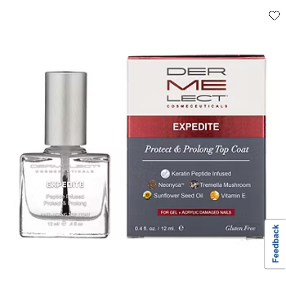 5/$25 SALE Dermelect Expedite Top Coat